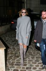 GIGI HADID Shopping at a Chanel Store in Paris 01/25/2016