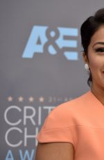 GINA RODRIGUEZ at Critics’s Choice Awards 2016 in Santa Monica 01/17/2016