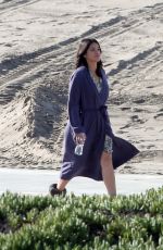 GINA RODRIGUEZ on the Set of Jane the Virgin in Los Angeles 01/14/2016