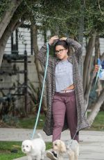 GINA RODRIGUEZ Walks Her Dog Out in Venice Beach 01/24/2016