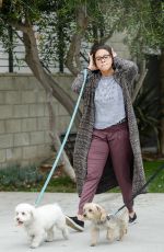 GINA RODRIGUEZ Walks Her Dog Out in Venice Beach 01/24/2016