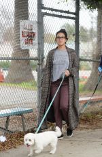 GINA RODRIGUEZ Walks Her Dog Out in Venice Beach 01/24/2016