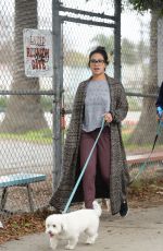 GINA RODRIGUEZ Walks Her Dog Out in Venice Beach 01/24/2016
