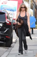 GOLDIE HAWN Out and About in Brentwood 01/14/2016