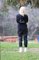 GWEN STEFANI at a Park in Los Angeles 01/30/2016