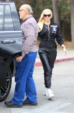 GWEN STEFANI at a Park in Los Angeles 01/30/2016