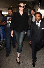 GWENDOLINE CHRISTIE at LAX Airport in Los Angeles 01/29/2016