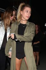 HAILEY BALDWIN at Nice Guy in West Hollywood 01/12/2016