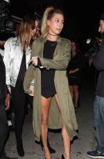 HAILEY BALDWIN at Nice Guy in West Hollywood 01/12/2016