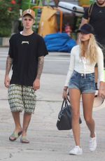 HAILEY BALDWIN Boarding at a Private Jet in St. Barthelemy 01/01/2016