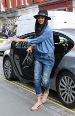 HEELAM GILL Arrives at Chiltern Firehouse in Marylebone 12/18/2015