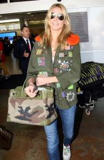 HEIDI KLUM at Airport in Sidney 01/20/2016