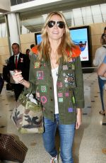 HEIDI KLUM at Airport in Sidney 01/20/2016