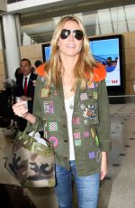 HEIDI KLUM at Airport in Sidney 01/20/2016