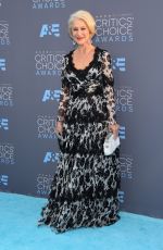 HELEN MIRREN at Critics’s Choice Awards 2016 in Santa Monica 01/17/2016