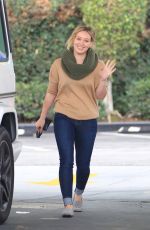 HILARY DUFF at a Gat Station in Beverly Hills 01/09/2016