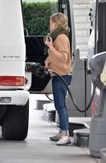 HILARY DUFF at a Gat Station in Beverly Hills 01/09/2016