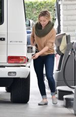 HILARY DUFF at a Gat Station in Beverly Hills 01/09/2016