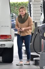 HILARY DUFF at a Gat Station in Beverly Hills 01/09/2016