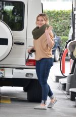 HILARY DUFF at a Gat Station in Beverly Hills 01/09/2016