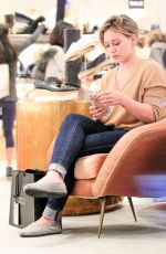 HILARY DUFF at Barney