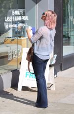 HILARY DUFF in Jeans Out in Beverly Hills 01/21/2016