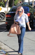 HILARY DUFF in Jeans Out in Beverly Hills 01/21/2016