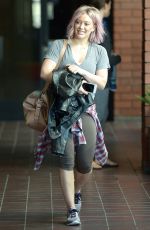 HILARY DUFF Leaves a Gym in Los Angeles 01/22/2016