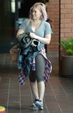 HILARY DUFF Leaves a Gym in Los Angeles 01/22/2016