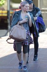HILARY DUFF Leaves a Gym in Los Angeles 01/22/2016