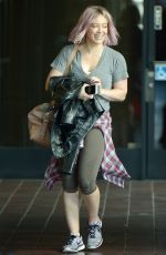 HILARY DUFF Leaves a Gym in Los Angeles 01/22/2016