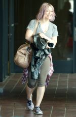 HILARY DUFF Leaves a Gym in Los Angeles 01/22/2016