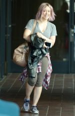 HILARY DUFF Leaves a Gym in Los Angeles 01/22/2016