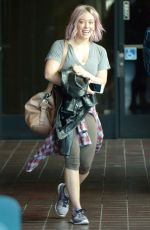 HILARY DUFF Leaves a Gym in Los Angeles 01/22/2016