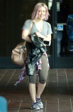 HILARY DUFF Leaves a Gym in Los Angeles 01/22/2016