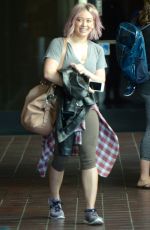 HILARY DUFF Leaves a Gym in Los Angeles 01/22/2016