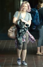 HILARY DUFF Leaves a Gym in Los Angeles 01/22/2016