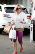 HILARY DUFF Leaves Nine Zero One Salon in West Hollywood 01/21/2016