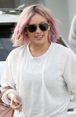HILARY DUFF Leaves Nine Zero One Salon in West Hollywood 01/21/2016