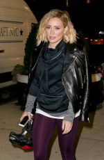 HILARY DUFF Night Out in New York 01/14/2016