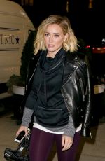 HILARY DUFF Night Out in New York 01/14/2016