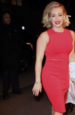 HILARY DUFF Night Out in Soho 01/13/2016