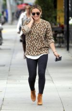 HILARY DUFF Out and About in Beverly Hills 01/19/2016