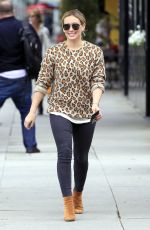 HILARY DUFF Out and About in Beverly Hills 01/19/2016