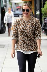 HILARY DUFF Out and About in Beverly Hills 01/19/2016