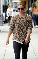 HILARY DUFF Out and About in Beverly Hills 01/19/2016
