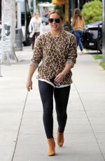 HILARY DUFF Out and About in Beverly Hills 01/19/2016