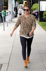 HILARY DUFF Out and About in Beverly Hills 01/19/2016