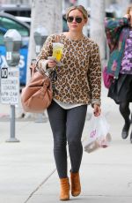 HILARY DUFF Out and About in Beverly Hills 01/19/2016