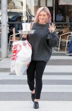 HILARY DUFF Out Shopping in Beverly Hills 01/22/2016